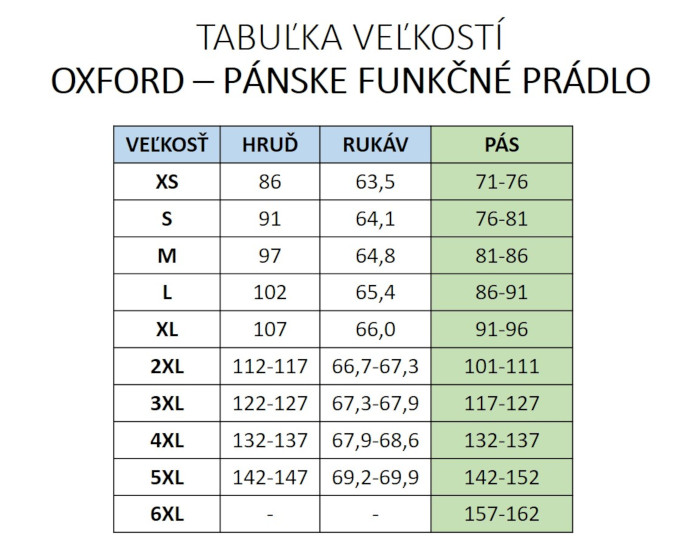 velkostna-tabulka-OXFORD-panske-funkcne-pradlo