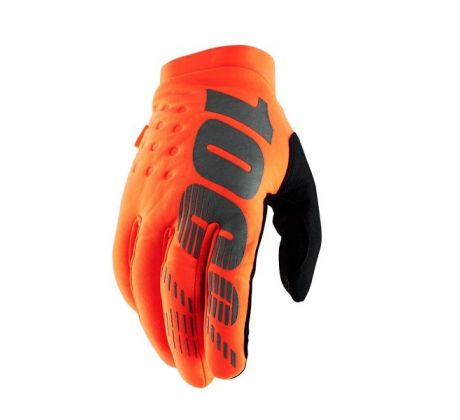 rukavice-100-brisker-oranzova-fluo-cierna-M172-308-mxsport