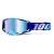 Okuliare 100% Armega Royal (modré chróm plexi s čapmi pre strhávačky)