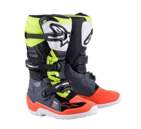 cizmy-alpinestars-tech-7-s-2021-detske-siva-cervena-fluo-zlta-fluo-M132-21-mxsport