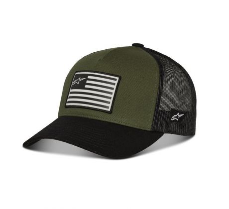 siltovka-alpinestars-flag-snap-hat-zelena-cierna-A_M186-547-mxsport