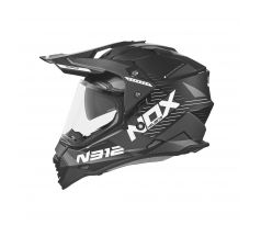 prilba-nox-n312-extend-2022-cierna-matna-biela-M140-1828-mxsport