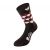 Ponožky UNDERSHIELD Rombi (čierna/červená/biela)