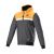 Bunda ALPINESTARS Chrome Street Hoodie, kolekcia HONDA (čierna/sivá/oranžová)