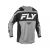 Dres FLY RACING F-16 2025 (sivá/čierna/biela)