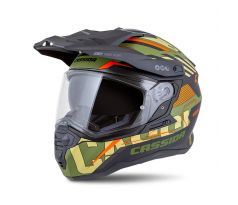 prilba-cassida-road-runner-technix-zelena-matna-cierna-oranzova-siva-cierny-matny-silt-plexi-s-pripravou-pre-pinlock-M140-1995-mxsport