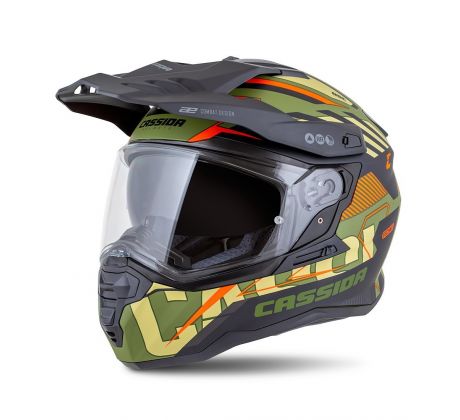 prilba-cassida-road-runner-technix-zelena-matna-cierna-oranzova-siva-cierny-matny-silt-plexi-s-pripravou-pre-pinlock-M140-1995-mxsport