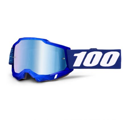 Okuliare 100% Accuri 2 (modrá/biela, modré plexi)
