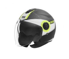 Prilba NOX N182 ROUND (čierna matná/žltá fluo) M